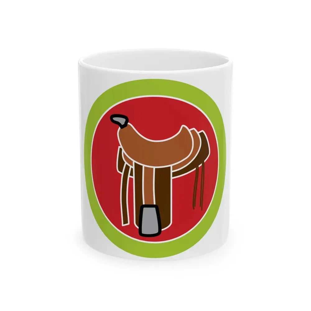 Horsemanship (Boy Scout Merit Badge) White Coffee Mug 11oz - Go Mug Yourself