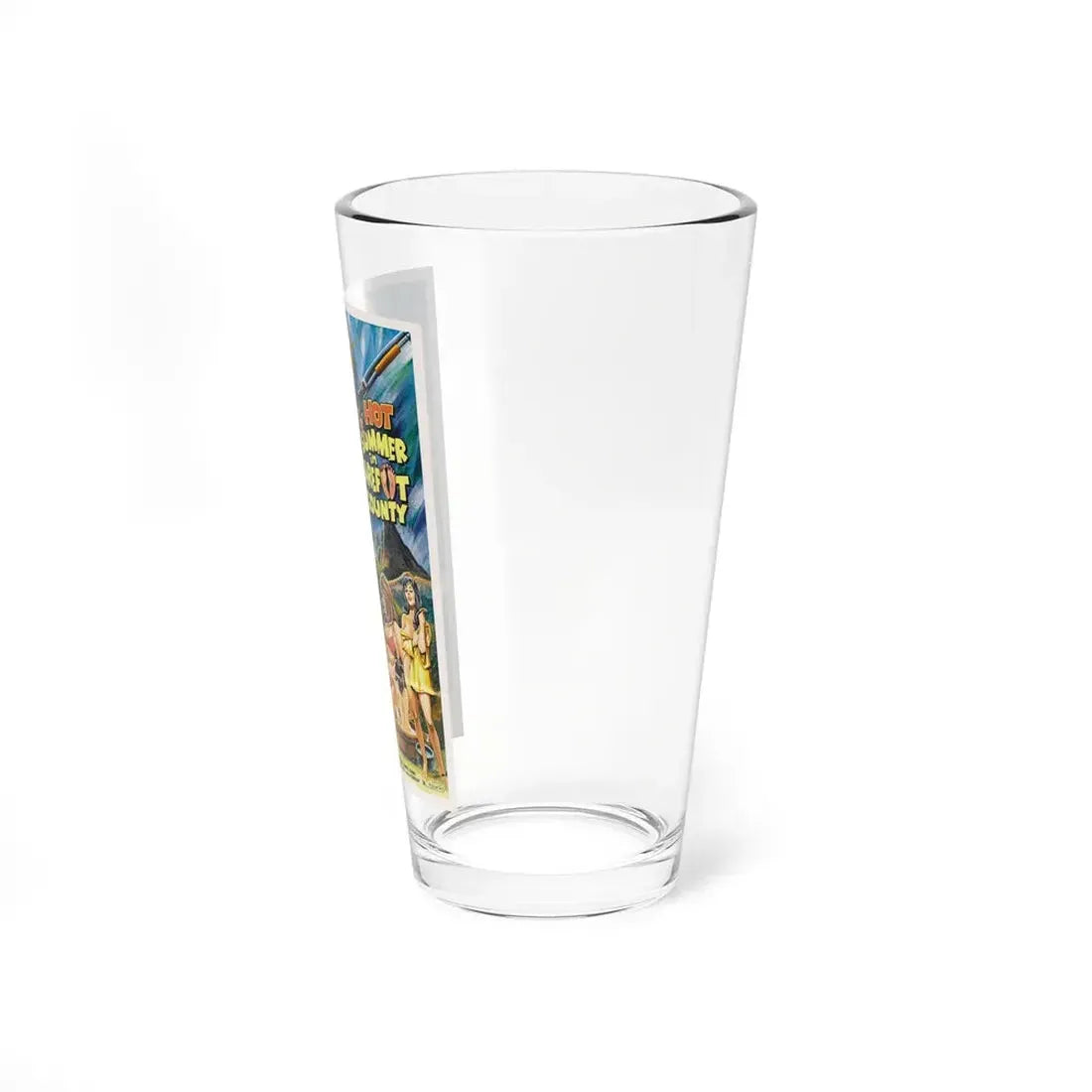 HOT SUMMER IN BAREFOOT COUNTY 1974 Movie Poster - Pint Glass 16oz - Go Mug Yourself