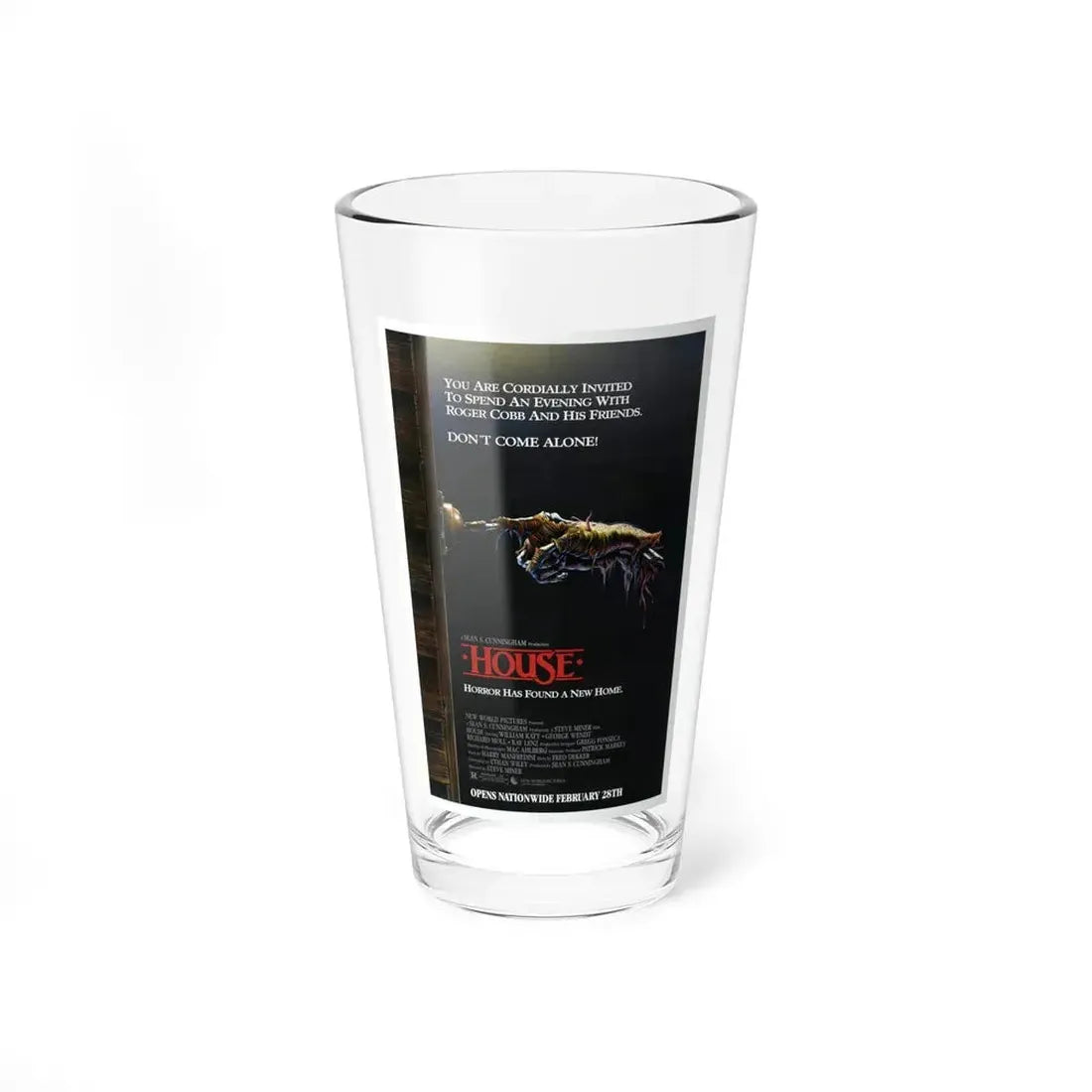HOUSE 1985 Movie Poster - Pint Glass 16oz 16oz - Go Mug Yourself