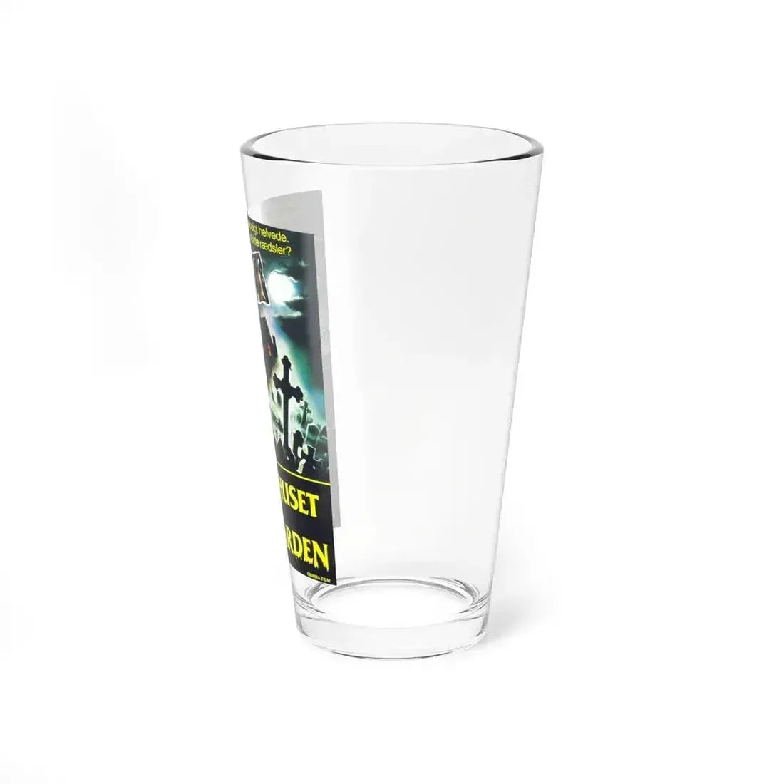 HOUSE BY THE CEMETERY (DANISH) 1981 Movie Poster - Pint Glass 16oz - Go Mug Yourself
