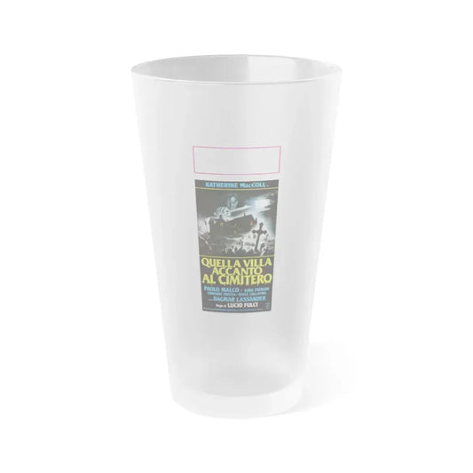 HOUSE BY THE CEMETERY (ITALIAN) 1981 Movie Poster - Frosted Pint Glass 16oz 16oz Frosted - Go Mug Yourself