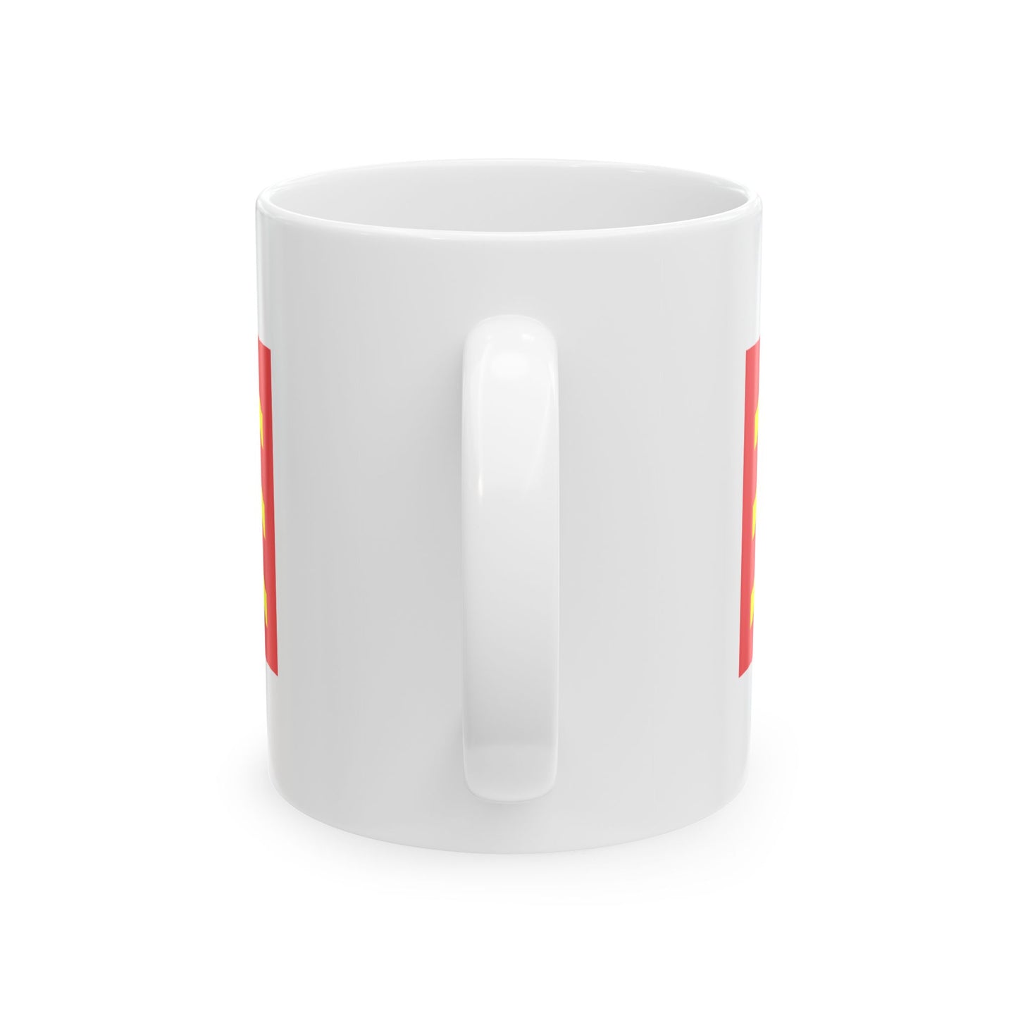 House Flag of COSCO 1960 - 1993 (China) White Coffee Mug-Go Mug Yourself