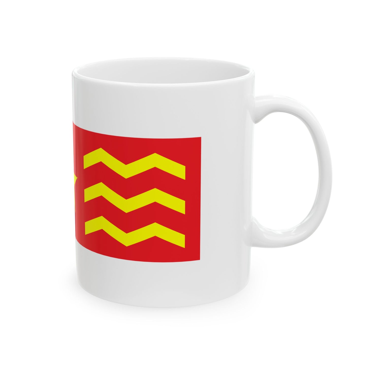 House Flag of COSCO 1960 - 1993 (China) White Coffee Mug-Go Mug Yourself