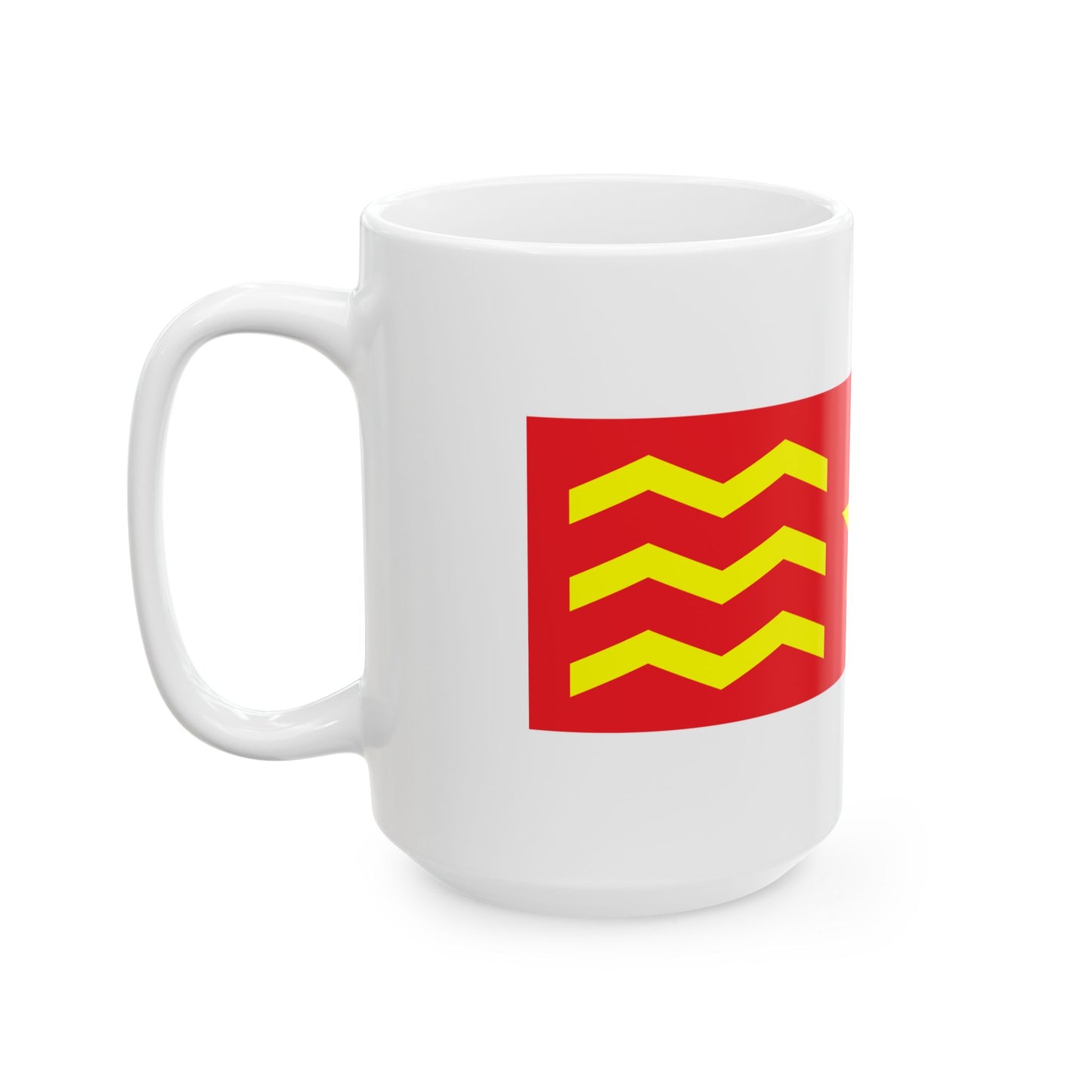 House Flag of COSCO 1960 - 1993 (China) White Coffee Mug-Go Mug Yourself