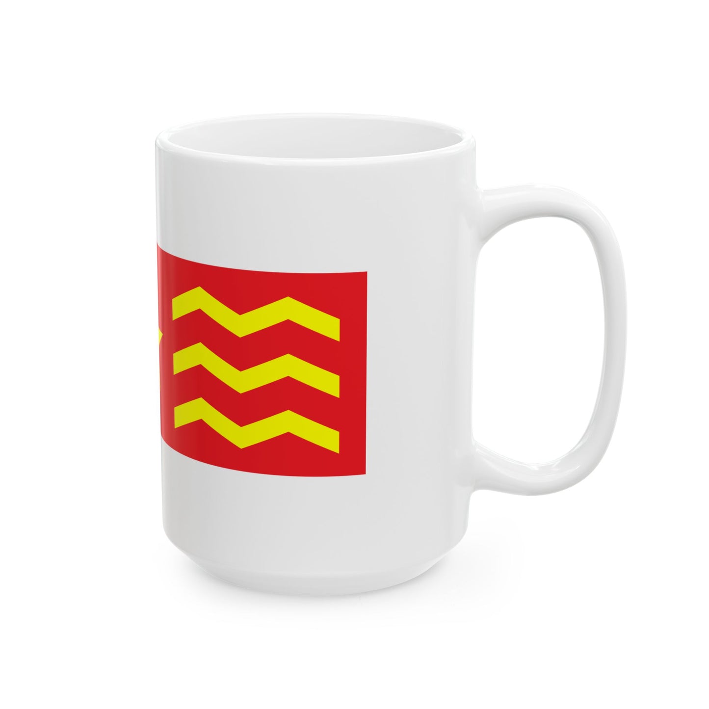 House Flag of COSCO 1960 - 1993 (China) White Coffee Mug-Go Mug Yourself