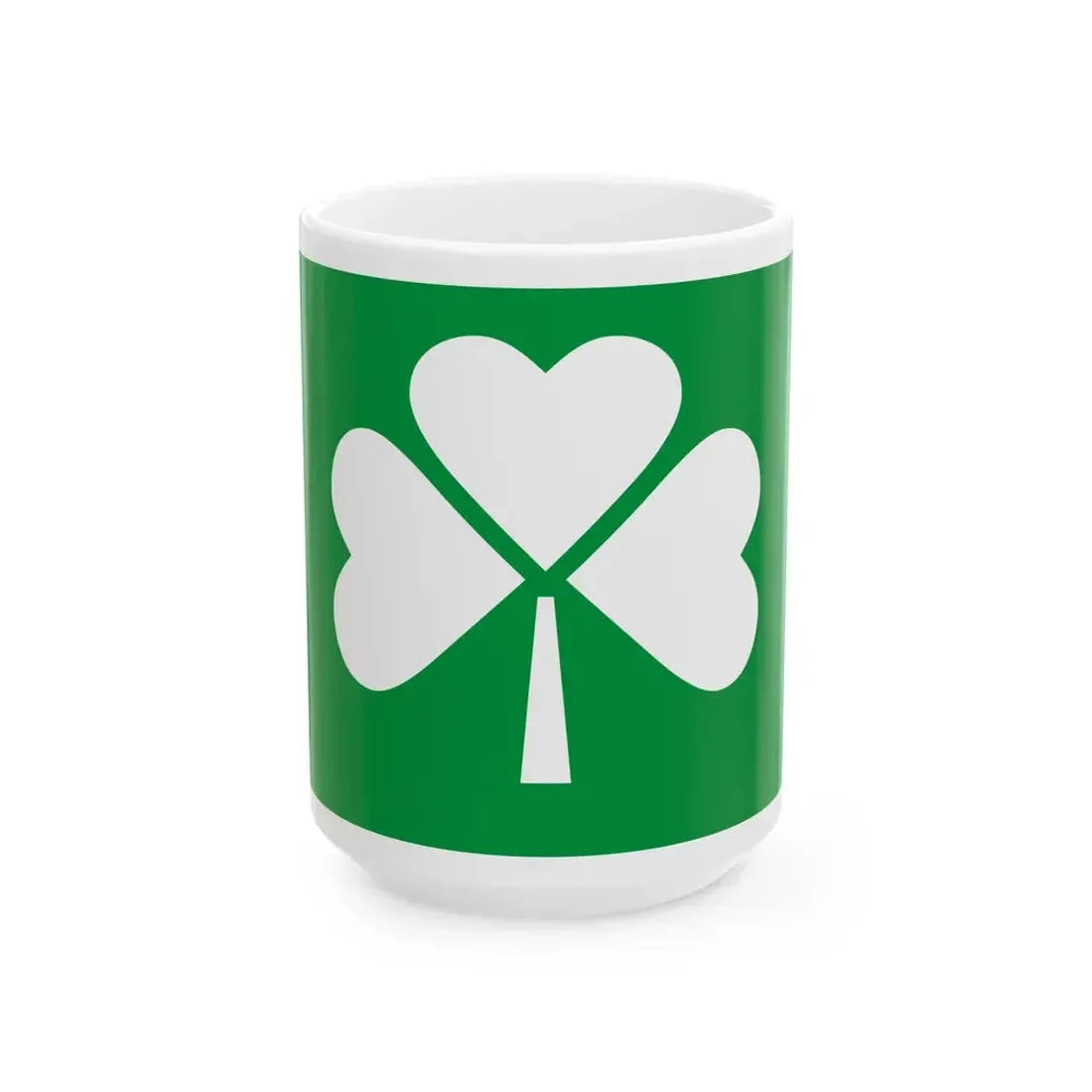 House flag of Irish Continental Line 1978-1988 (Ireland) White Coffee Mug 15oz - Go Mug Yourself