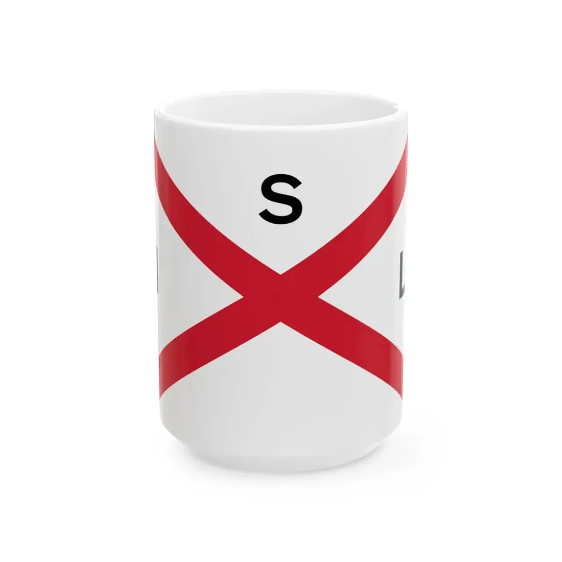 House flag of Irish Shipping Limited 1941-1947 (Ireland) White Coffee Mug 15oz - Go Mug Yourself
