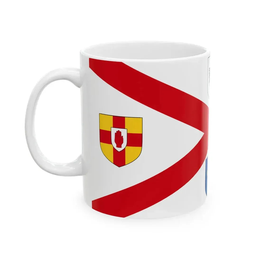 House flag of Irish Shipping Limited 1947-1984 (Ireland) White Coffee Mug - Go Mug Yourself