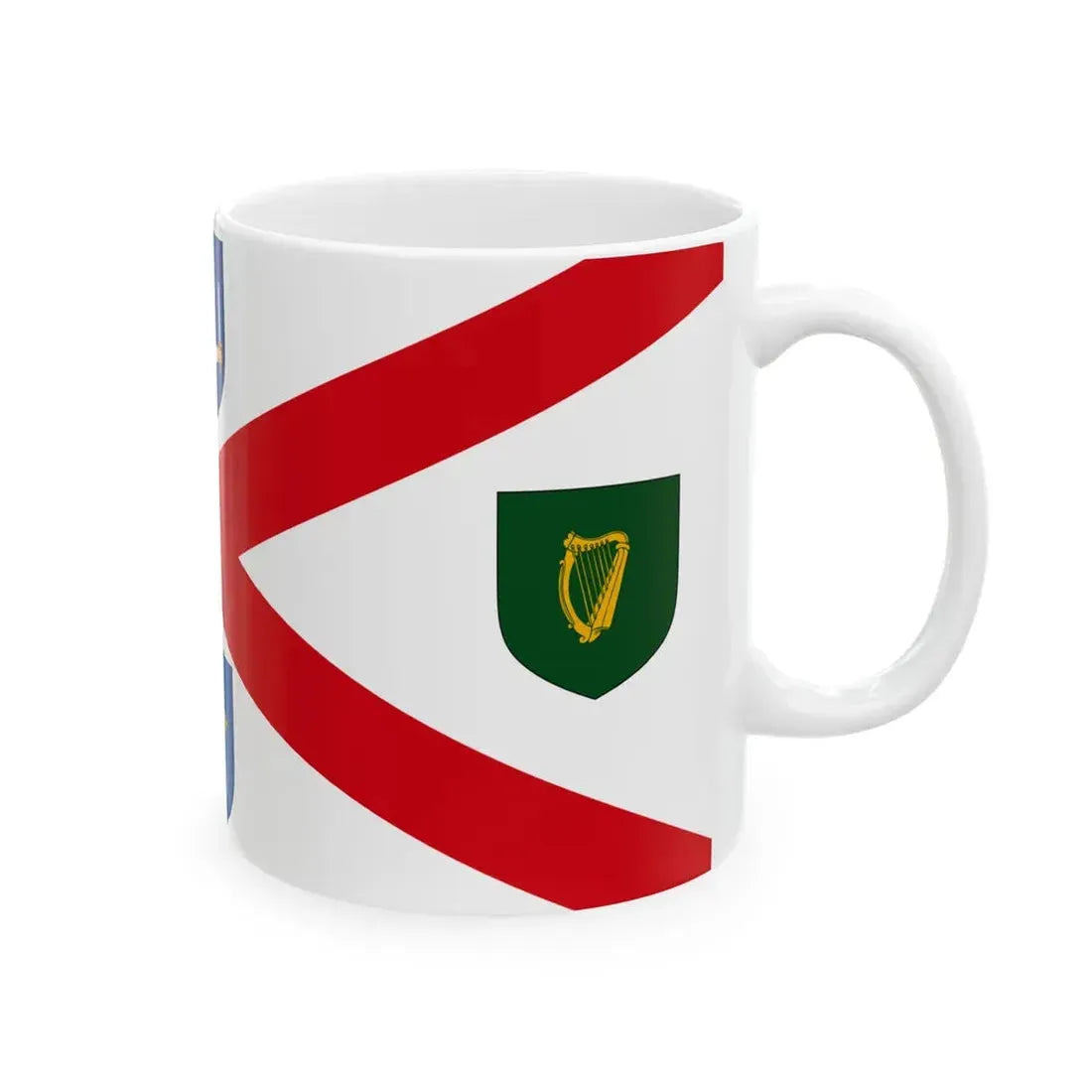 House flag of Irish Shipping Limited 1947-1984 (Ireland) White Coffee Mug - Go Mug Yourself