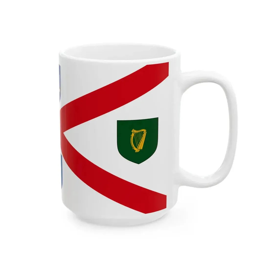 House flag of Irish Shipping Limited 1947-1984 (Ireland) White Coffee Mug - Go Mug Yourself