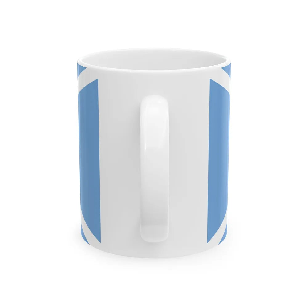 House flag of the Argentine Overseas Shipping Fleet FANU (Argentina) White Coffee Mug - Go Mug Yourself