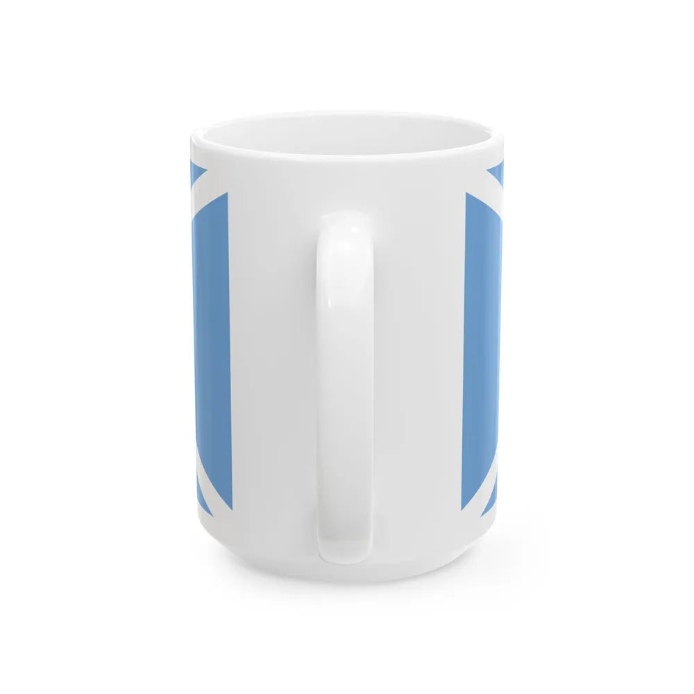 House flag of the Argentine Overseas Shipping Fleet FANU (Argentina) White Coffee Mug - Go Mug Yourself