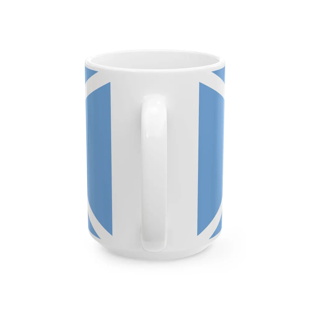 House flag of the Argentine Shipping Lines Company ELMA (Argentina) White Coffee Mug - Go Mug Yourself