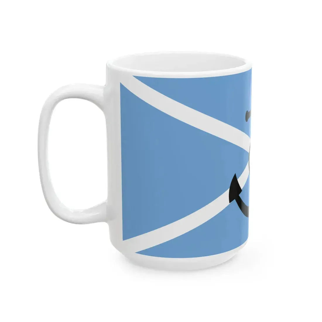 House flag of the Argentine Shipping Lines Company ELMA (Argentina) White Coffee Mug - Go Mug Yourself
