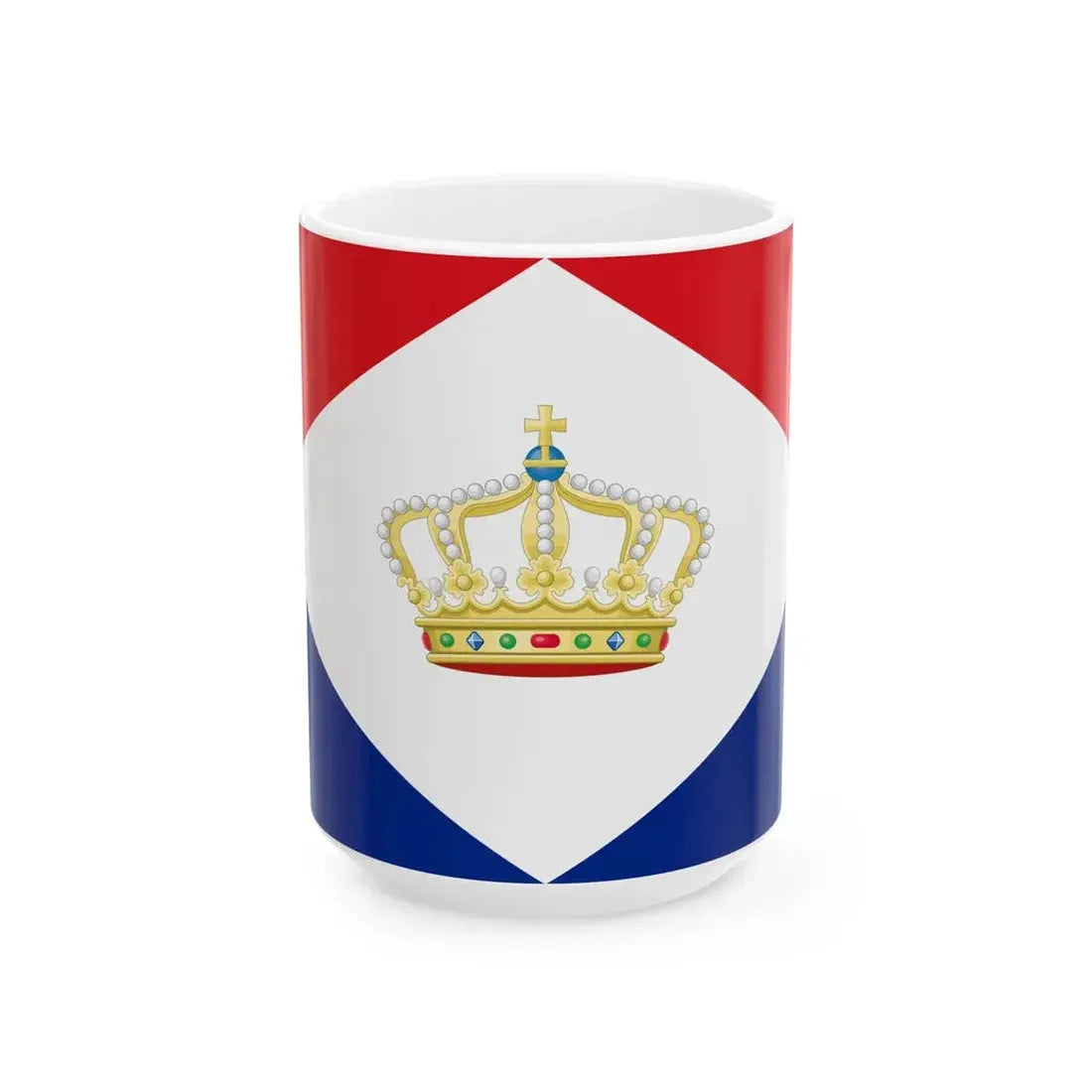 House Flag of the Batavian Oil Company (Indonesia) White Coffee Mug 15oz - Go Mug Yourself