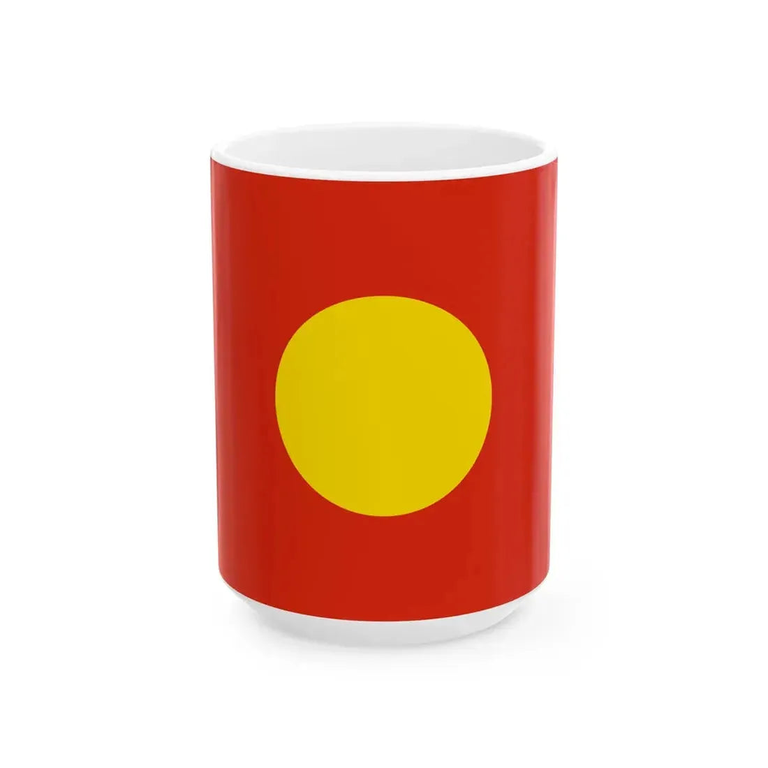 House Flag of the China Merchants Group 1873 - 1942 (China) White Coffee Mug 15oz - Go Mug Yourself