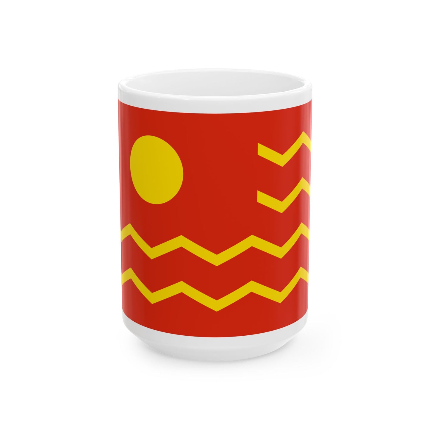 House Flag of the China Merchants Group 1942 - 1951 (China) White Coffee Mug-15oz-Go Mug Yourself