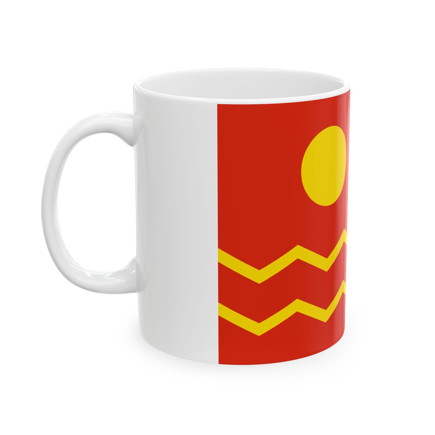 House Flag of the China Merchants Group 1942 - 1951 (China) White Coffee Mug-Go Mug Yourself