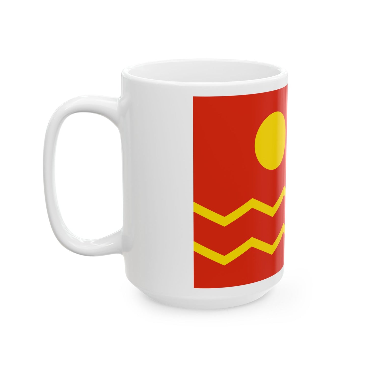 House Flag of the China Merchants Group 1942 - 1951 (China) White Coffee Mug-Go Mug Yourself