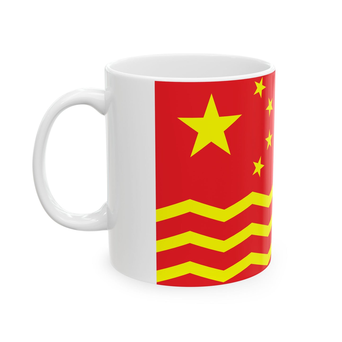 House Flag of the China Merchants Group 1951 (China) White Coffee Mug-Go Mug Yourself
