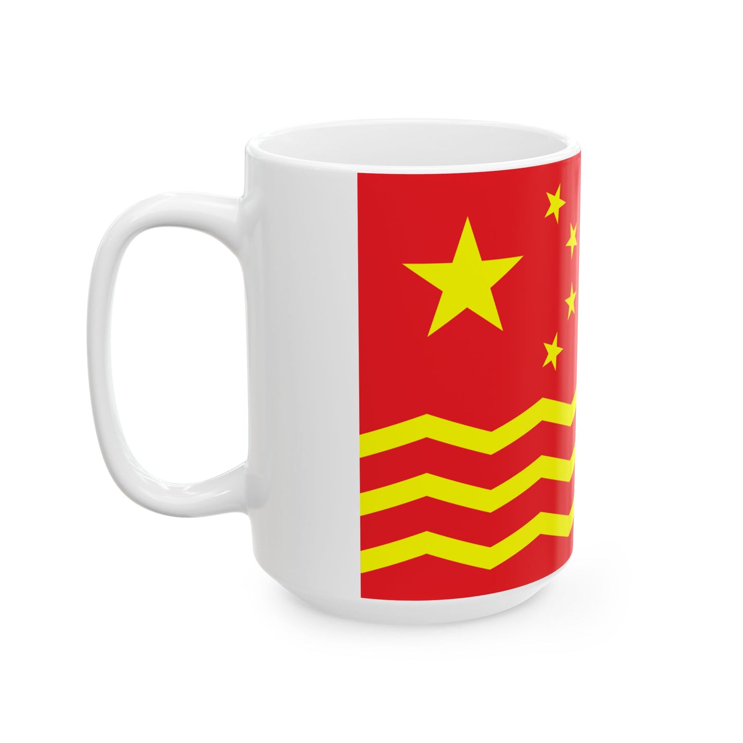 House Flag of the China Merchants Group 1951 (China) White Coffee Mug-Go Mug Yourself