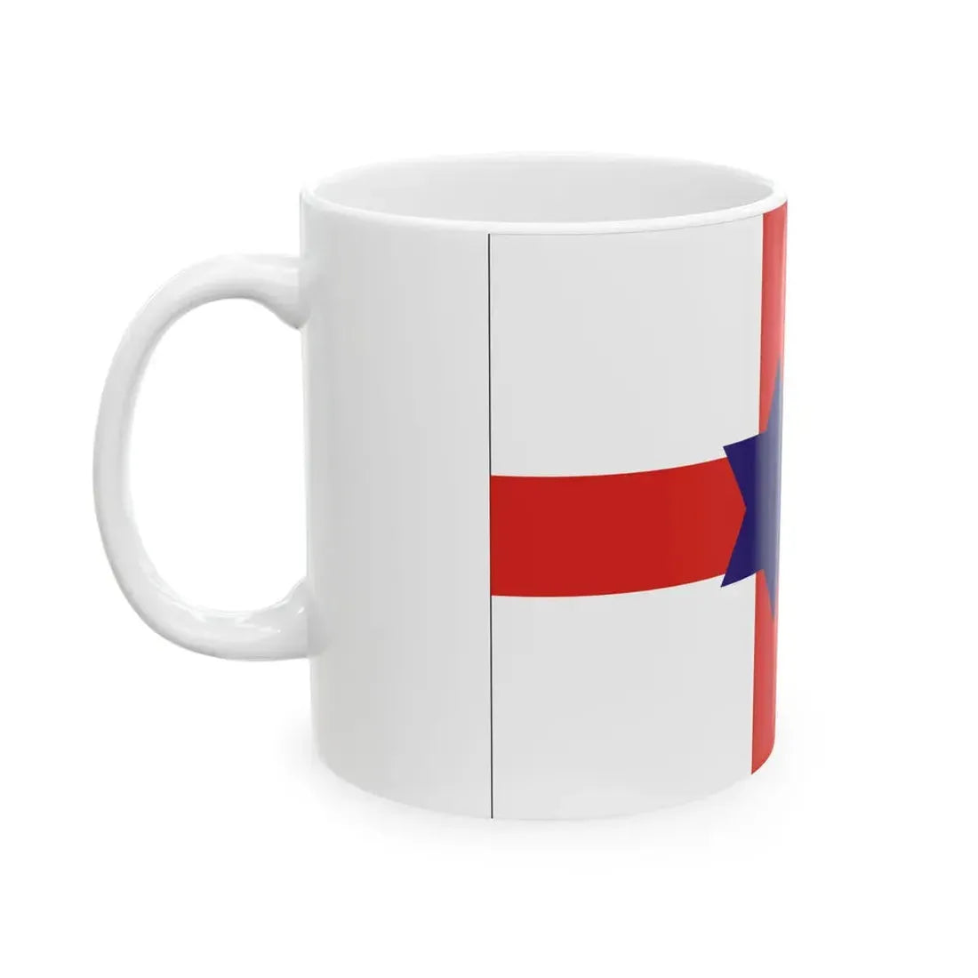 House flag of the Cork Steamship Company (Ireland) White Coffee Mug - Go Mug Yourself