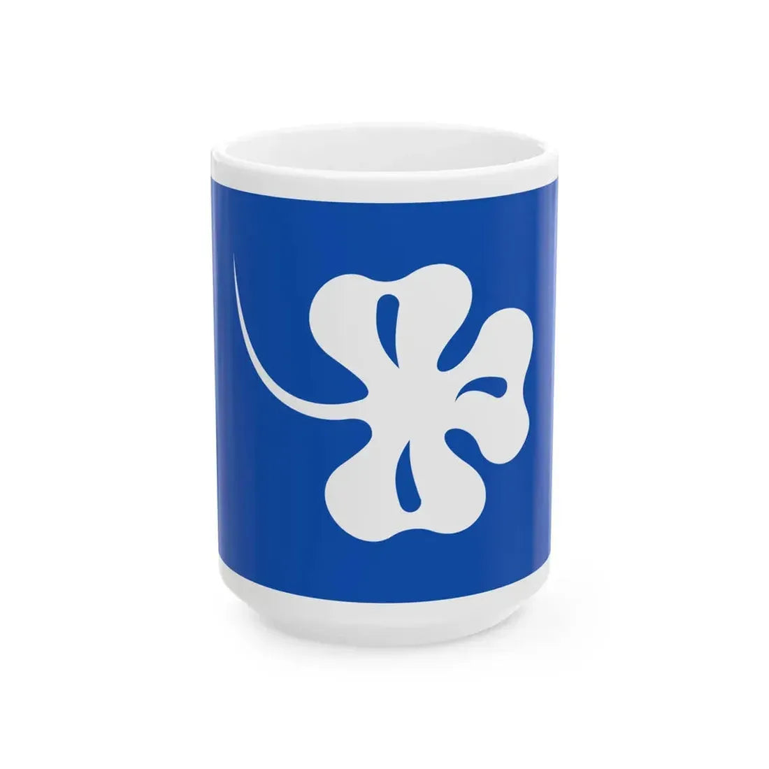 House flag of the Lord Line Irish Shipowners Company (Ireland) White Coffee Mug 15oz - Go Mug Yourself