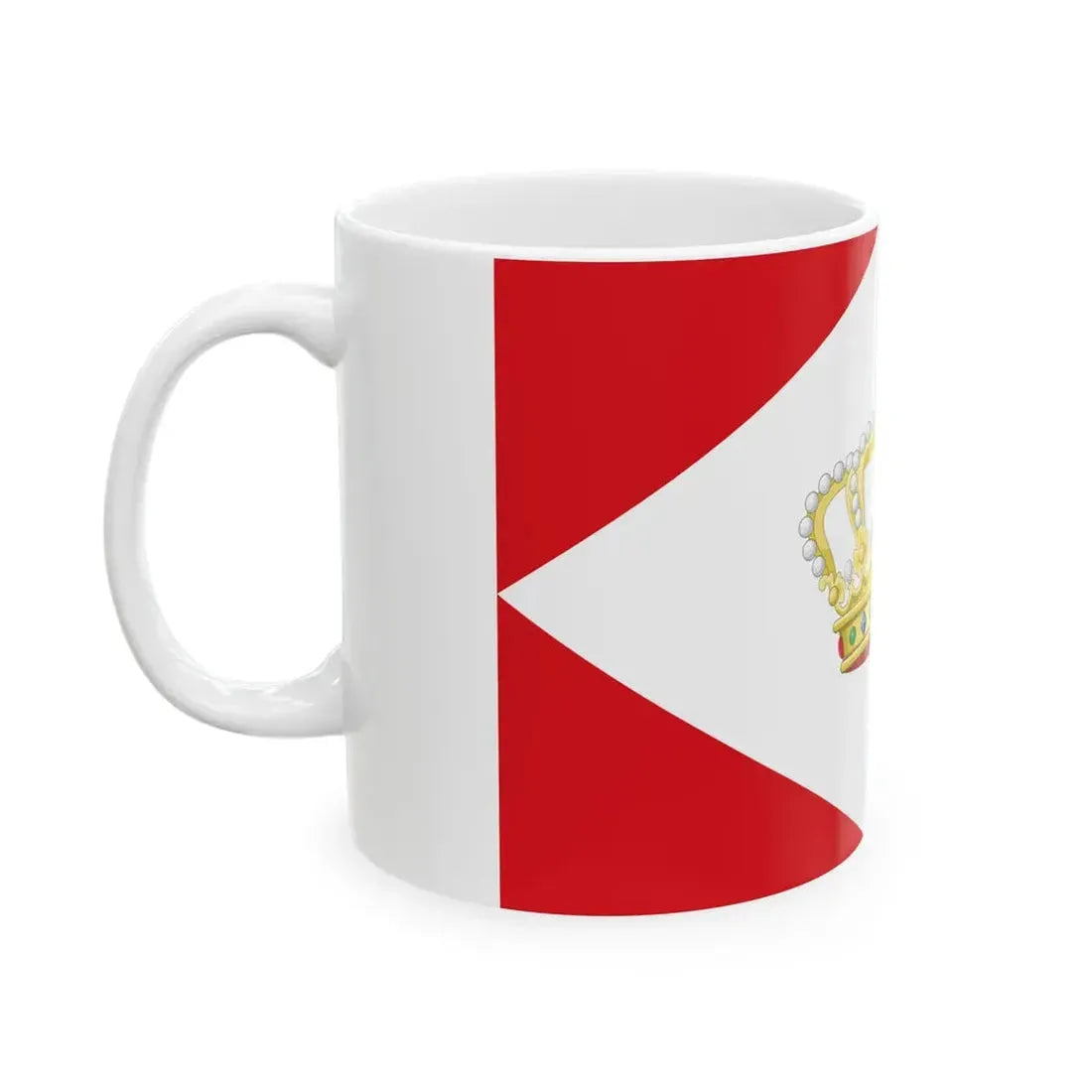House Flag of the Royal Packet Navigation Company KPM (Indonesia) White Coffee Mug - Go Mug Yourself
