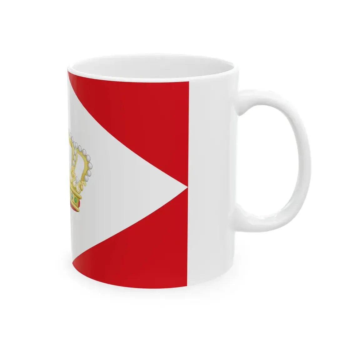 House Flag of the Royal Packet Navigation Company KPM (Indonesia) White Coffee Mug - Go Mug Yourself
