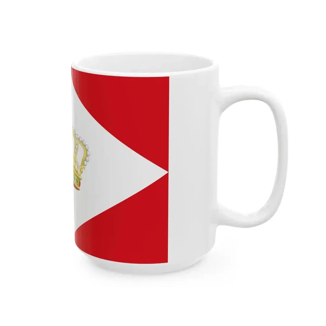 House Flag of the Royal Packet Navigation Company KPM (Indonesia) White Coffee Mug - Go Mug Yourself