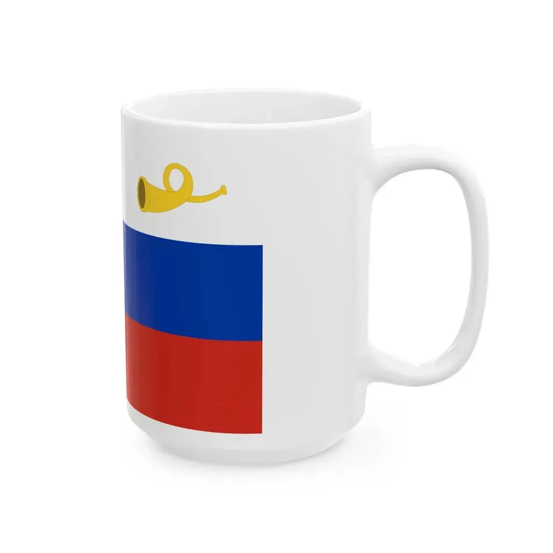 House Flag of the Russian Steam Navigation and Trading Company (Russia) White Coffee Mug - Go Mug Yourself