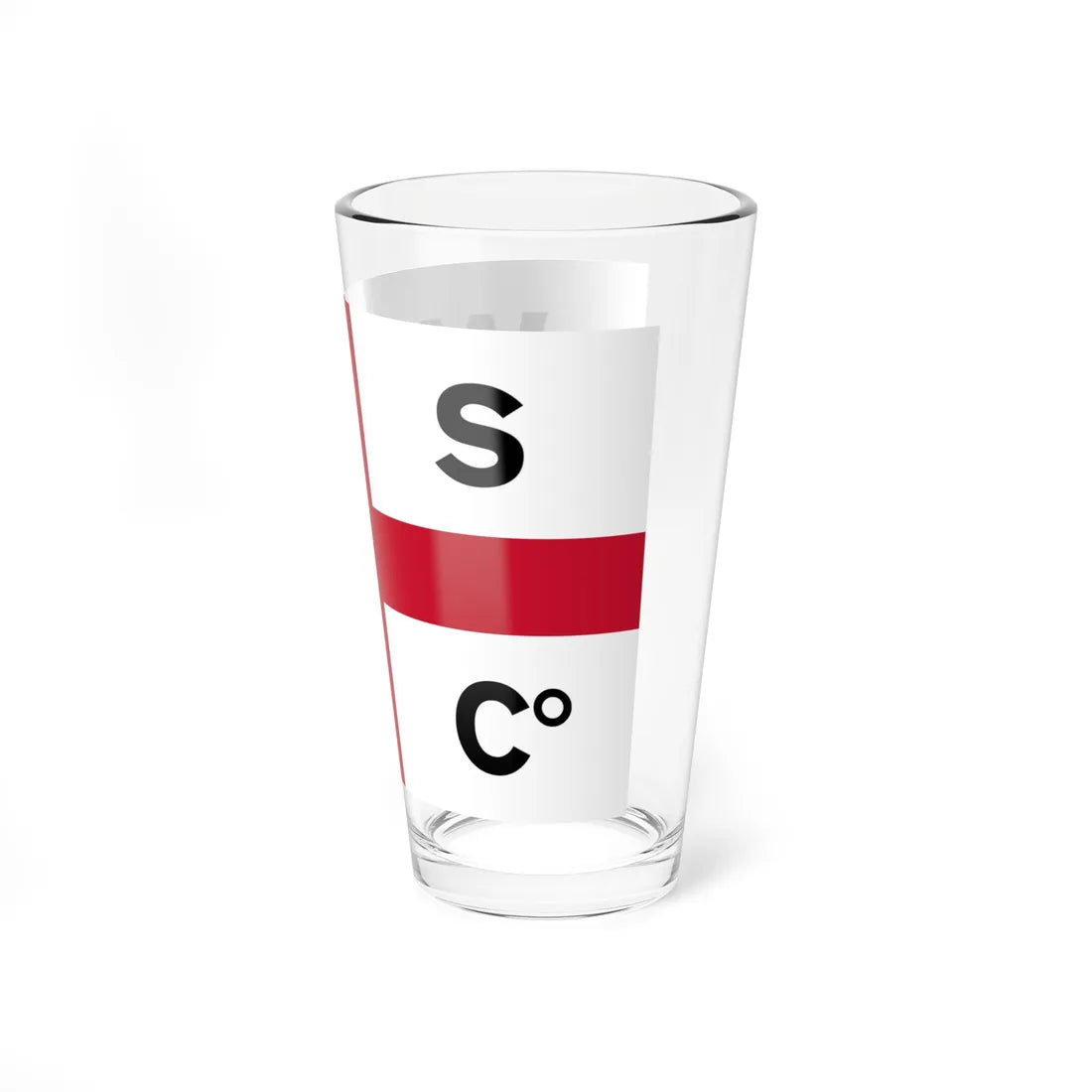 House flag of the Waterford Steamship Company (Ireland) Pint Glass 16oz - Go Mug Yourself