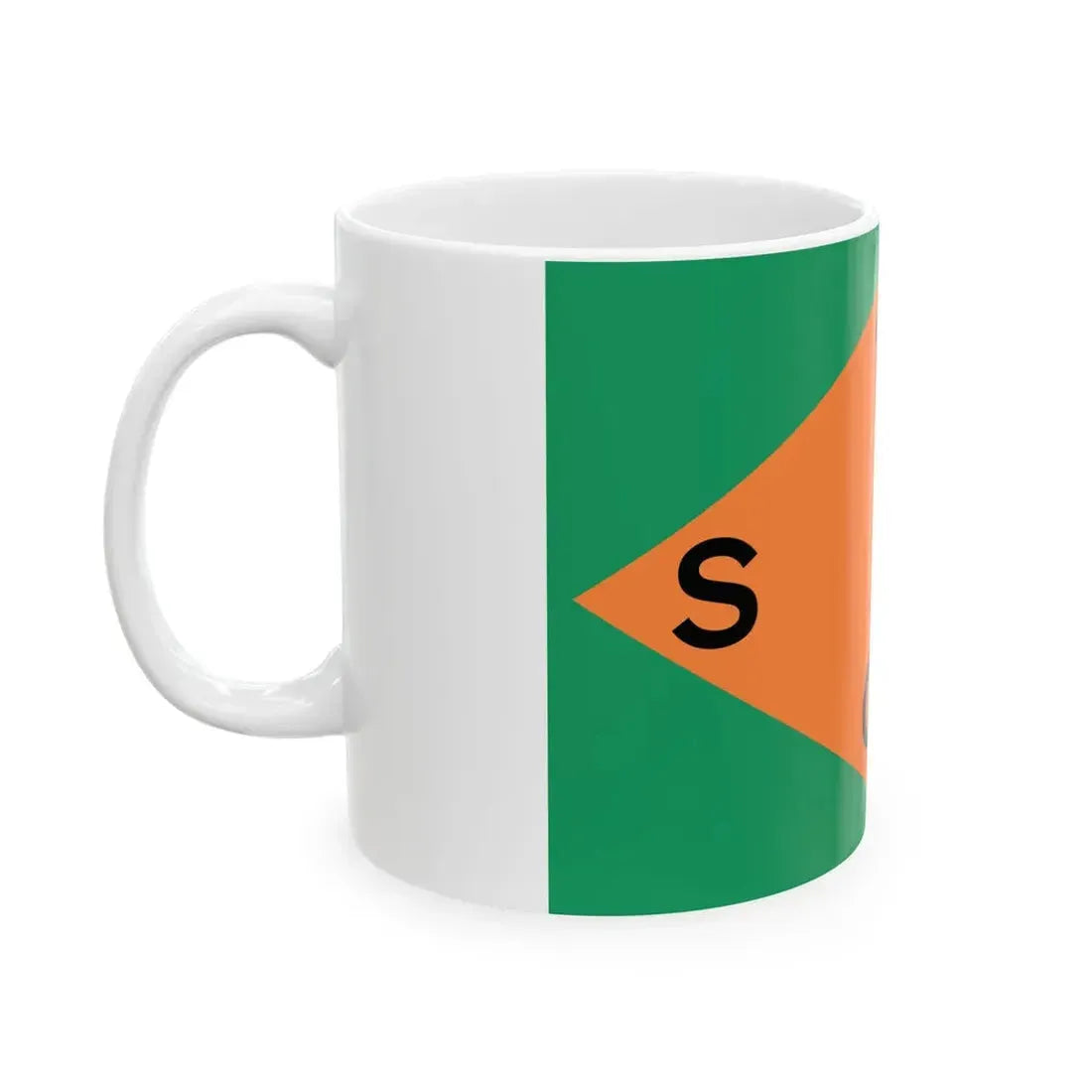 House flag of the Wexford Steamship Company (Ireland) White Coffee Mug - Go Mug Yourself
