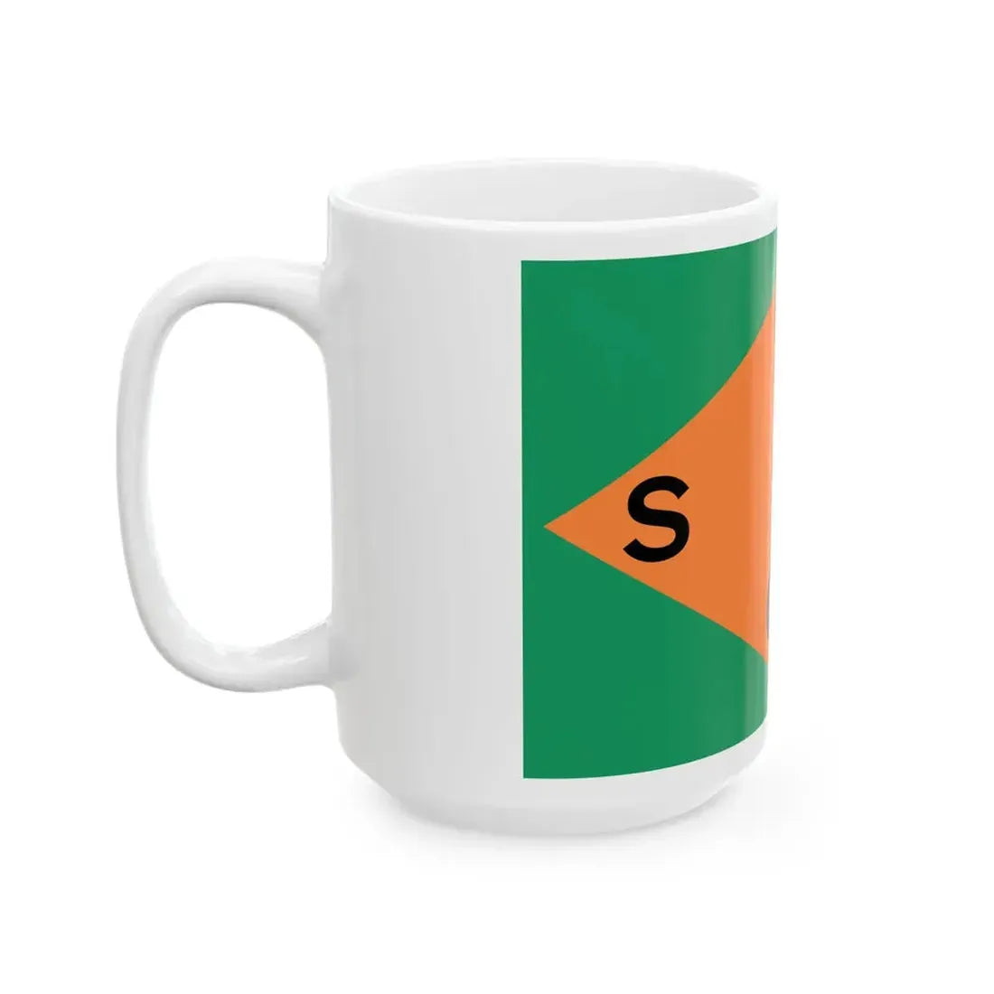 House flag of the Wexford Steamship Company (Ireland) White Coffee Mug - Go Mug Yourself