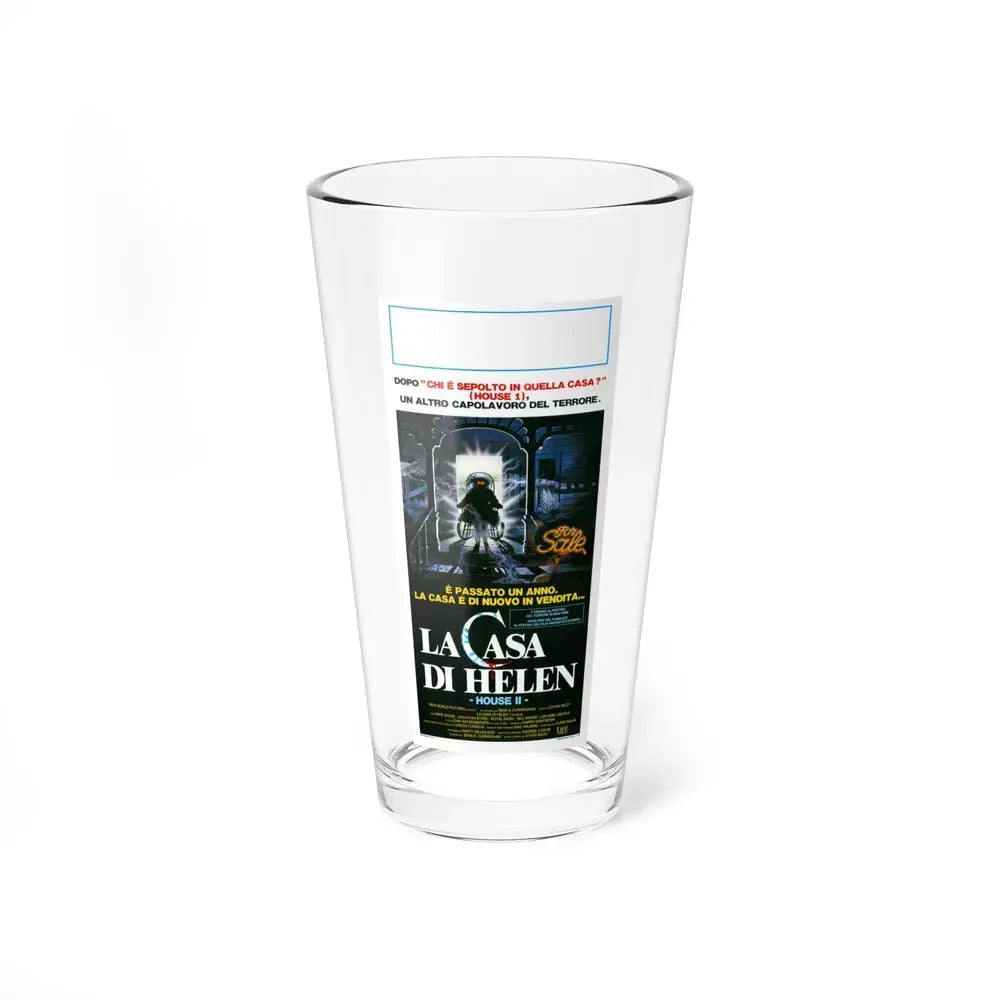 HOUSE II (ITALIAN) 1987 Movie Poster - Pint Glass 16oz 16oz - Go Mug Yourself