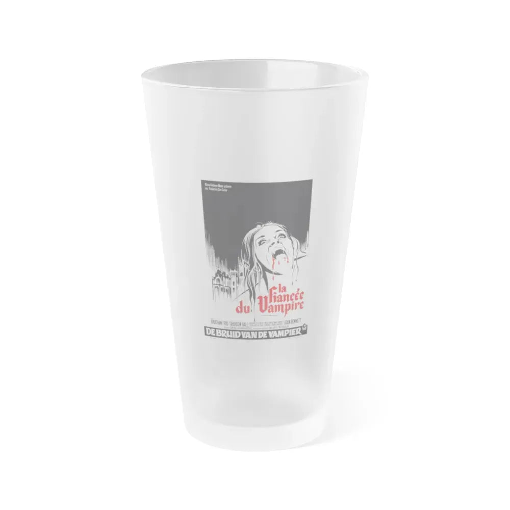 HOUSE OF DARK SHADOWS (BELGIAN) 1970 Movie Poster - Frosted Pint Glass 16oz 16oz Frosted - Go Mug Yourself