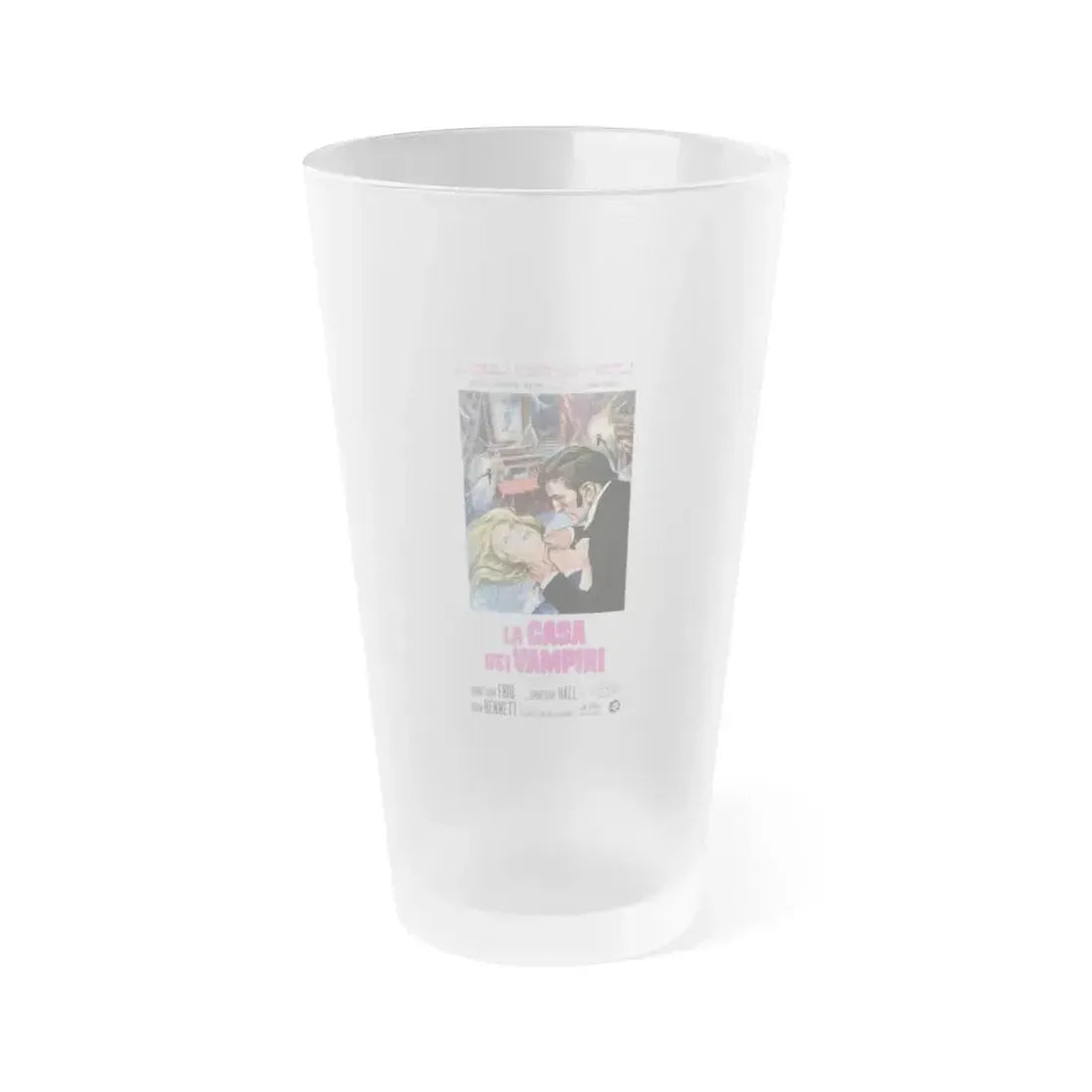 HOUSE OF DARK SHADOWS (ITALIAN) 1970 Movie Poster - Frosted Pint Glass 16oz 16oz Frosted - Go Mug Yourself