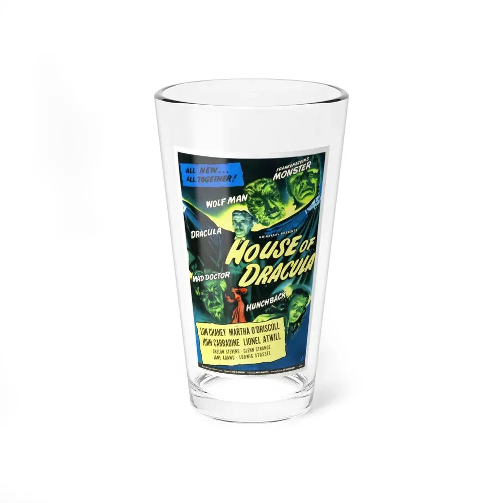 HOUSE OF DRACULA 1945 Movie Poster - Pint Glass 16oz 16oz - Go Mug Yourself