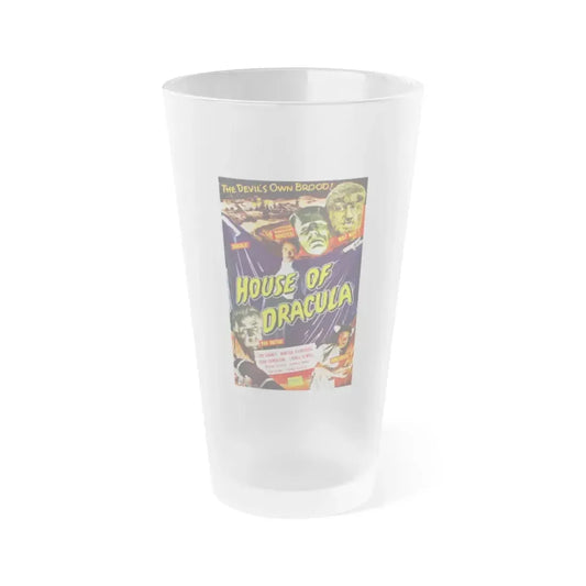 HOUSE OF DRACULA (2) 1945 Movie Poster - Frosted Pint Glass 16oz 16oz Frosted - Go Mug Yourself