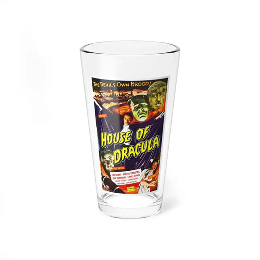 HOUSE OF DRACULA (2) 1945 Movie Poster - Pint Glass 16oz 16oz - Go Mug Yourself