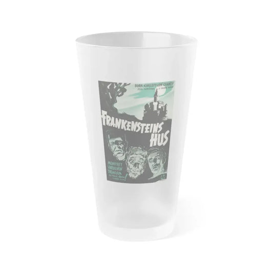 HOUSE OF DRACULA (SWEDEN) 1945 Movie Poster - Frosted Pint Glass 16oz 16oz Frosted - Go Mug Yourself