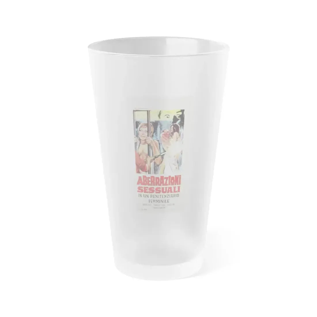 HOUSE OF INSANE WOMEN (ITALIAN) 1971 Movie Poster - Frosted Pint Glass 16oz 16oz Frosted - Go Mug Yourself