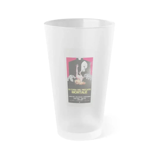 HOUSE OF MORTAL SIN (ITALIAN) 1976 Movie Poster - Frosted Pint Glass 16oz 16oz Frosted - Go Mug Yourself