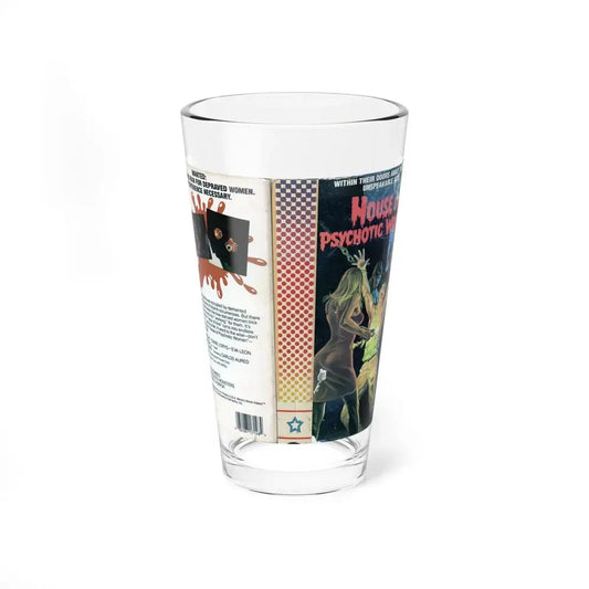 HOUSE OF PSYCHOTIC WOMEN (VHS COVER) Pint Glass 16oz 16oz - Go Mug Yourself