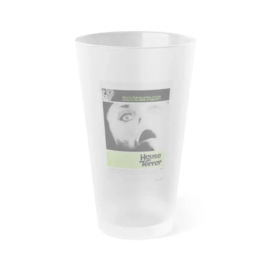 HOUSE OF TERROR 1973 Movie Poster - Frosted Pint Glass 16oz 16oz Frosted - Go Mug Yourself