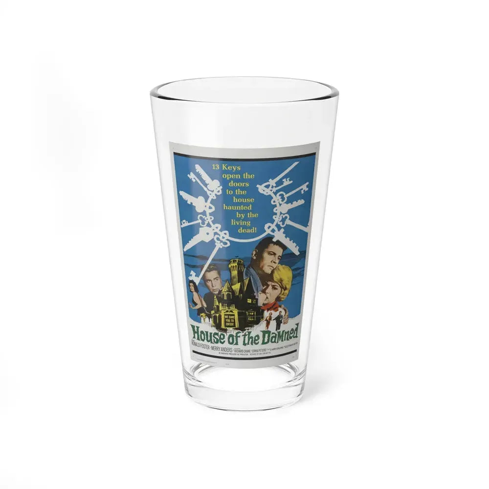 HOUSE OF THE DAMNED 1963 Movie Poster - Pint Glass 16oz 16oz - Go Mug Yourself