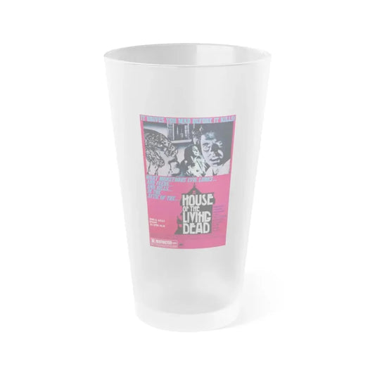 HOUSE OF THE LIVING DEAD 1976 Movie Poster - Frosted Pint Glass 16oz 16oz Frosted - Go Mug Yourself