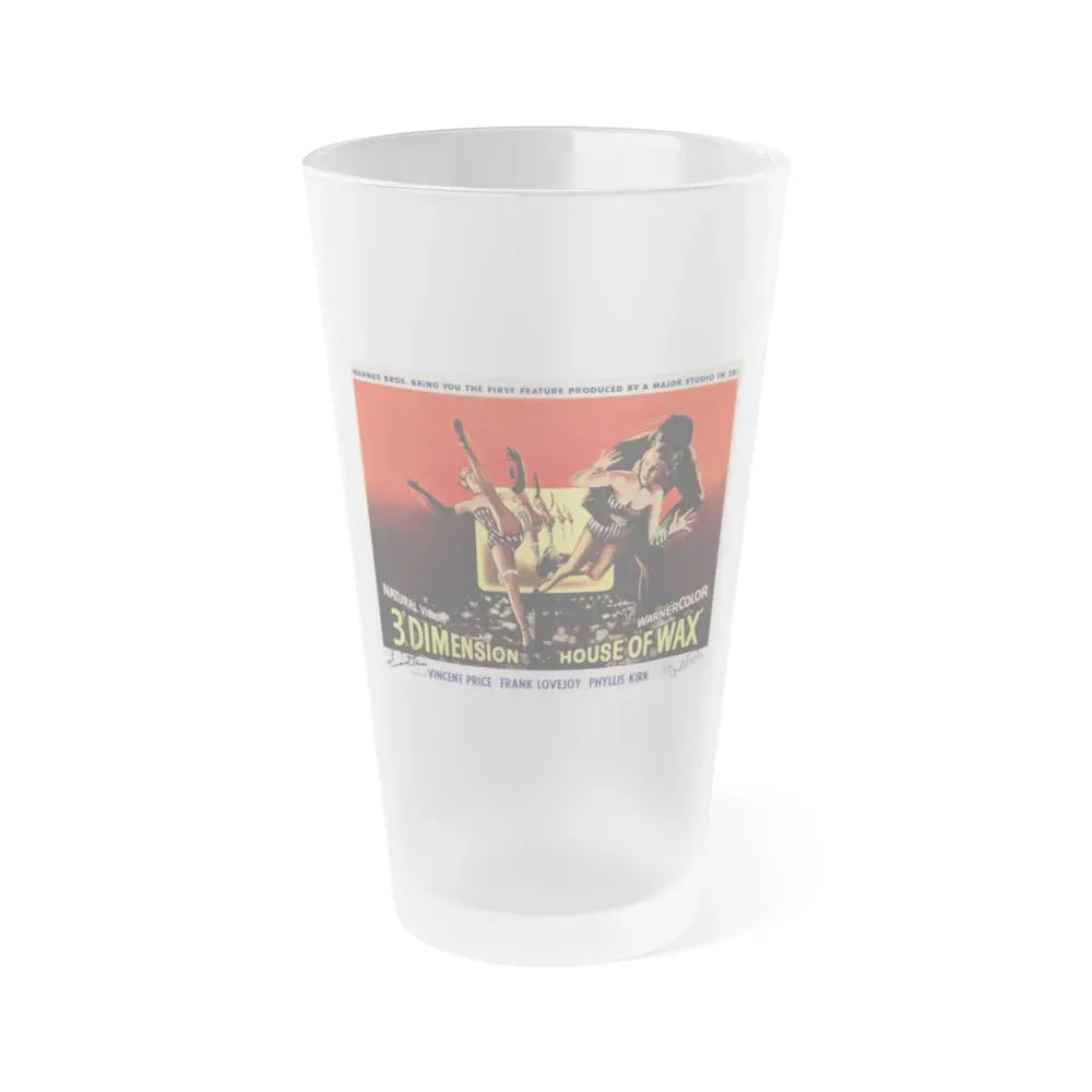 HOUSE OF WAX (4) 1953 Movie Poster - Frosted Pint Glass 16oz 16oz Frosted - Go Mug Yourself