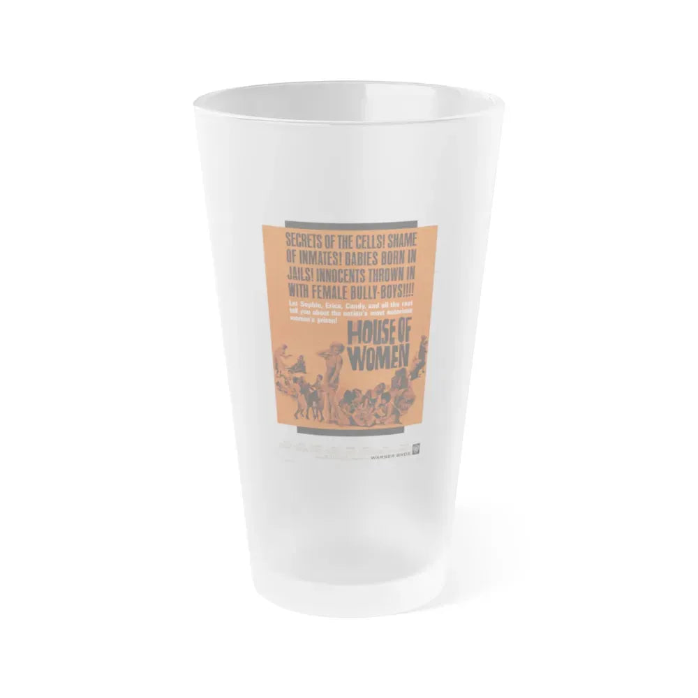 HOUSE OF WOMEN 1962 Movie Poster - Frosted Pint Glass 16oz 16oz Frosted - Go Mug Yourself