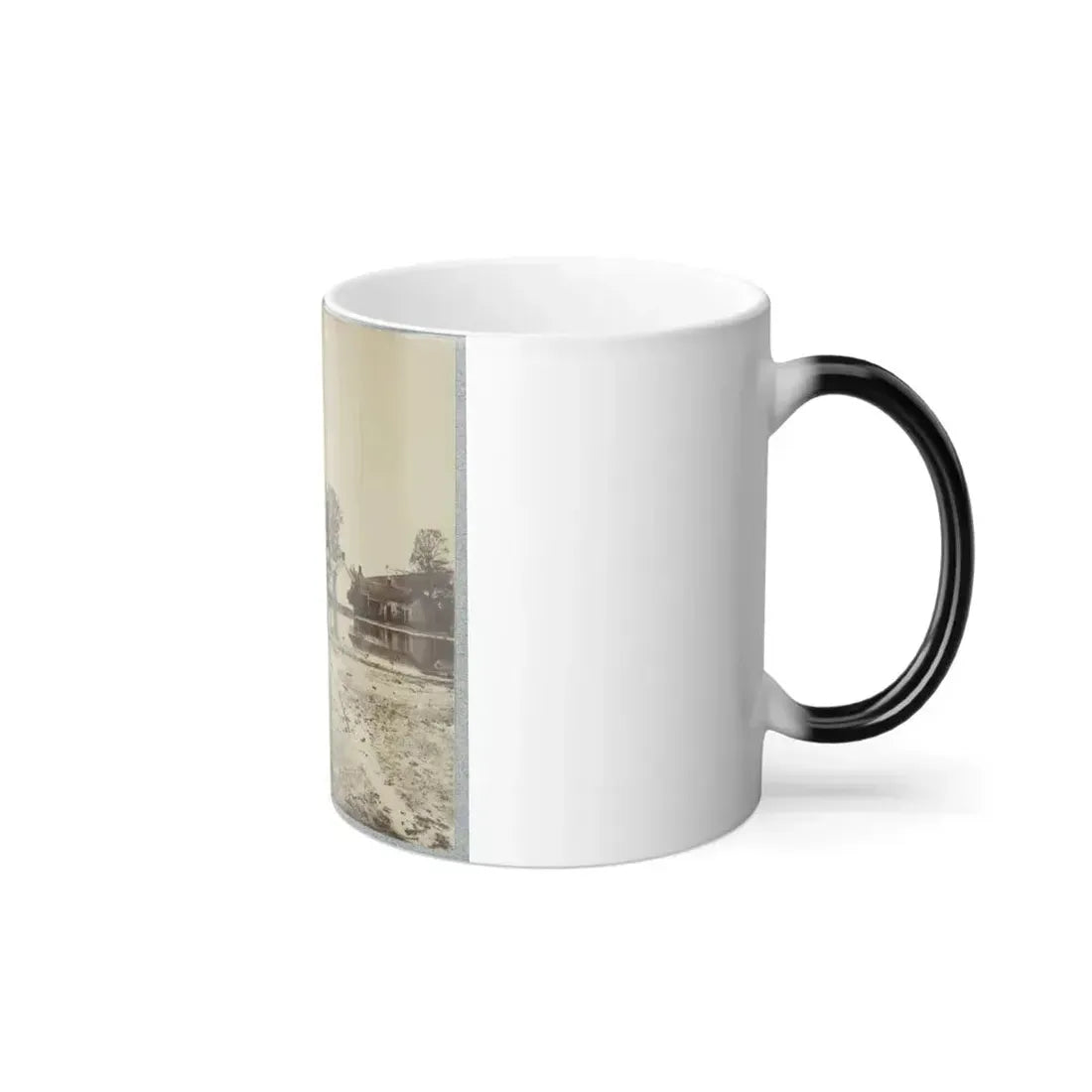 Houses in Flooded Area (U.S. Civil War) Color Changing Coffee Mug 11oz - Go Mug Yourself